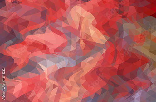 red abstract bacground from distort triangles