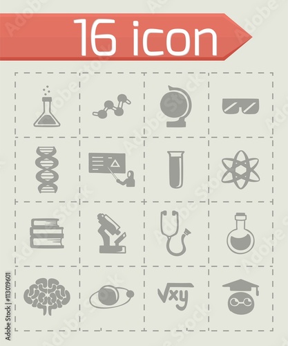 Vector Science icon set