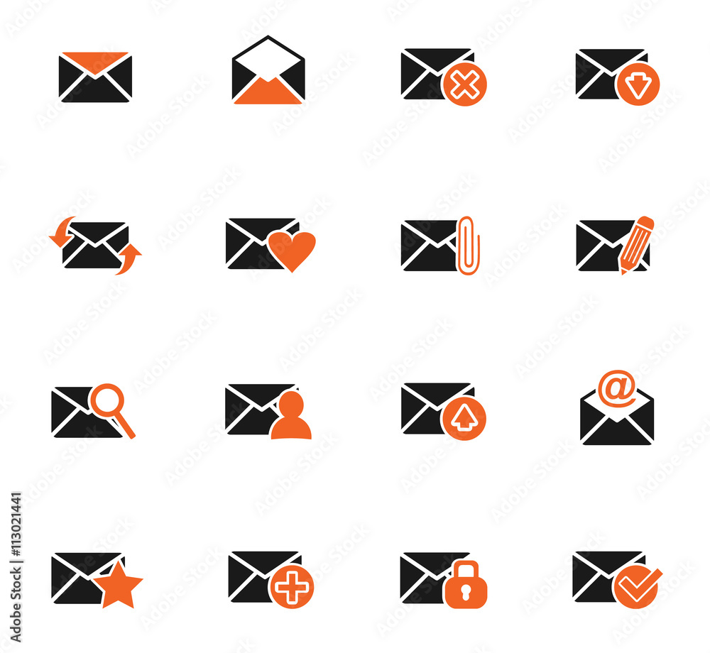 mail and envelope icon set mail and envelope icon set