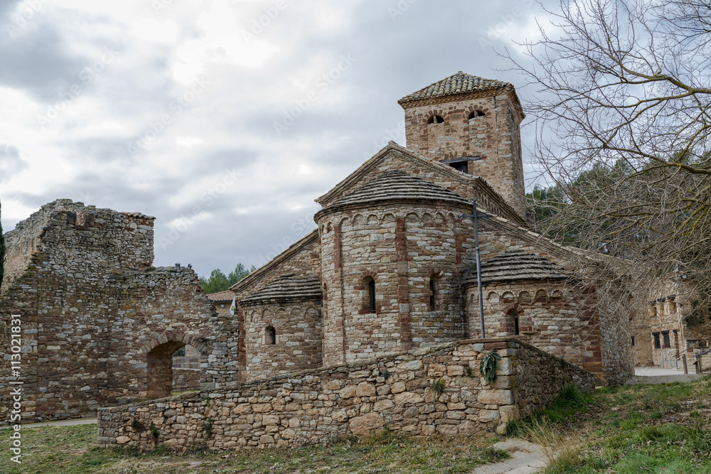 Sant Andreu de Castellnou Romanesque church Castellnou, Spain