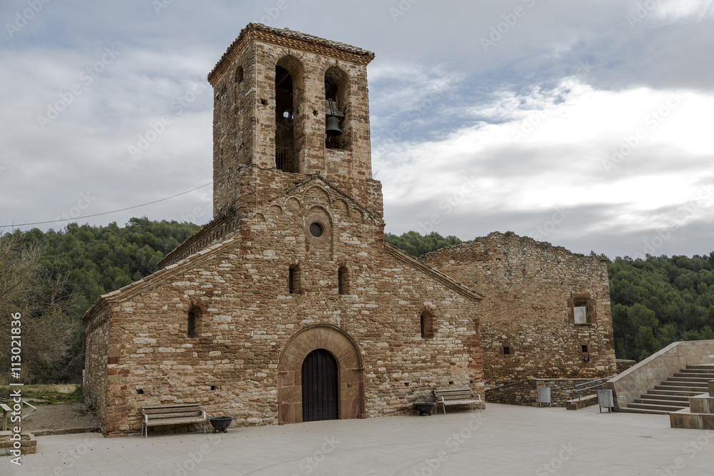 Sant Andreu de Castellnou Romanesque church Castellnou, Spain