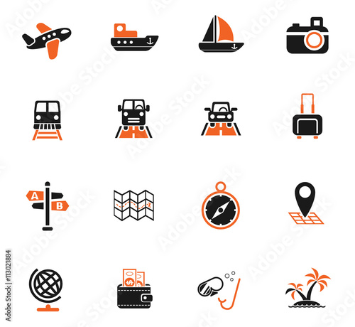 travel icon set