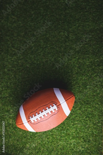 Close up of rugby ball