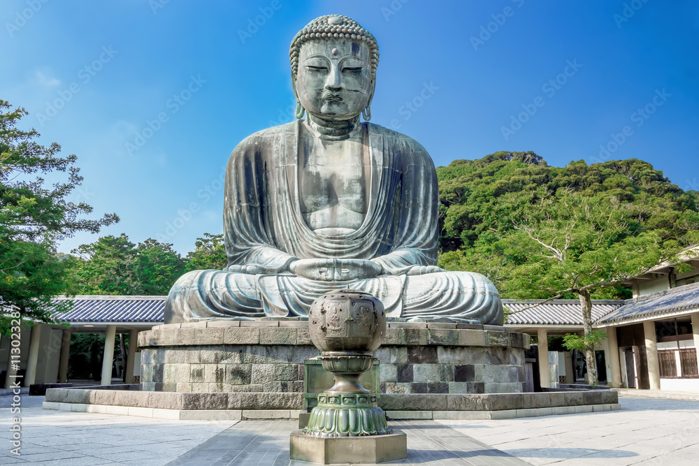 The Great Buddha of Kotokuin Temple in Kamakura, Japan.