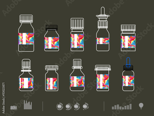 Vector illustration of icon drug