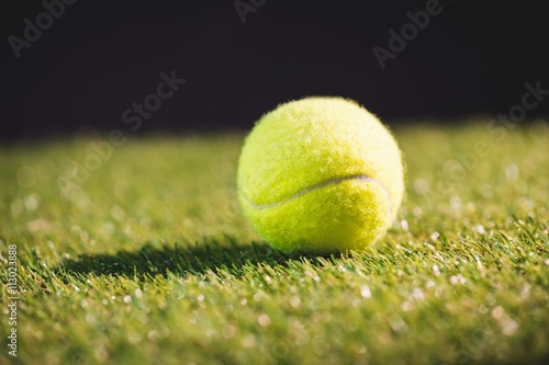 Photo Close up of tennis ball