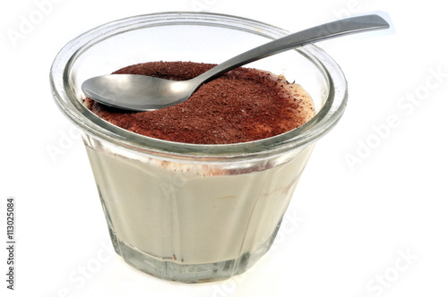 Panna cotta au chocolat  photo