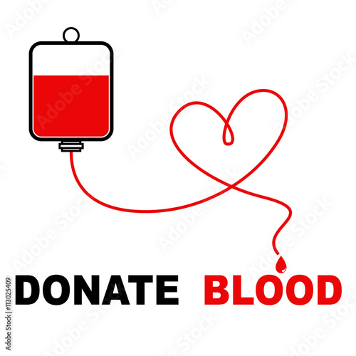 Blood donation concept illustration