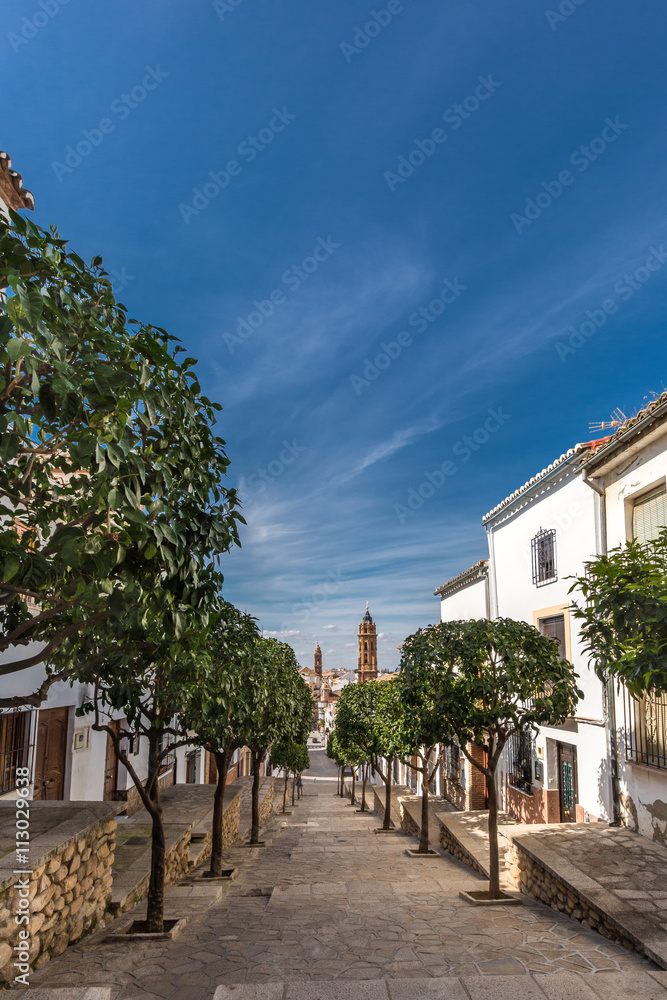 Calle de Antequera en Málaga, España