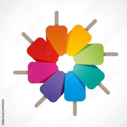 collection glace,vecteur