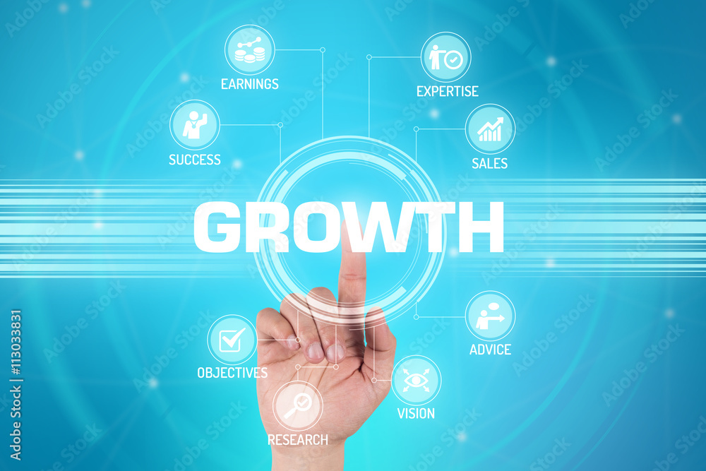 GROWTH TECHNOLOGY COMMUNICATION TOUCHSCREEN FUTURISTIC CONCEPT GROWTH TECHNOLOGY COMMUNICATION TOUCHSCREEN FUTURISTIC CONCEPT