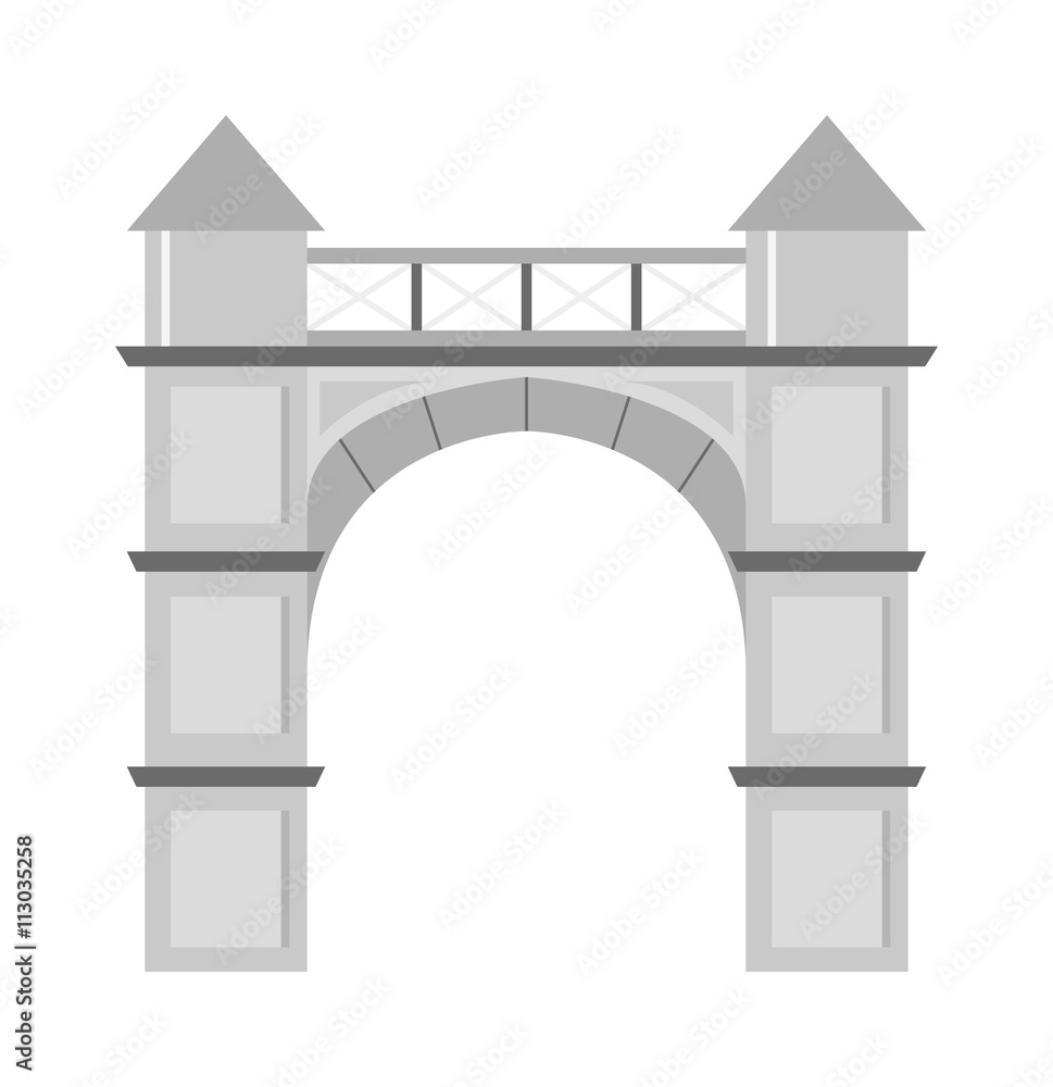 Arch vector icon isolated Arch vector icon isolated