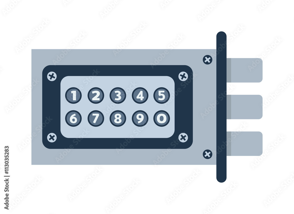 Door lock vector illustration. Door lock vector illustration.