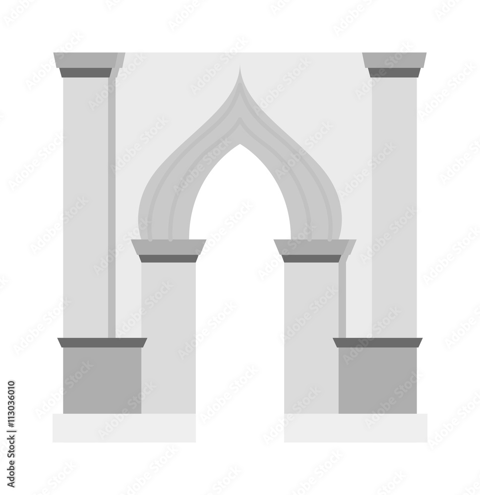 Fototapeta premium Arch vector icon isolated