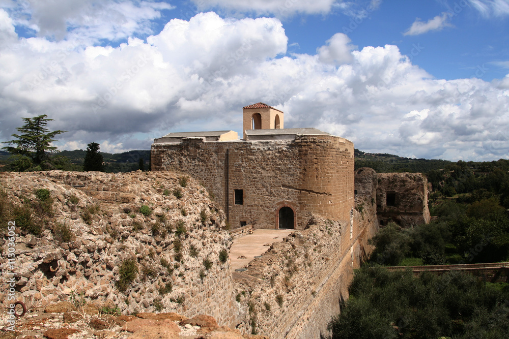 Toscana,Grosseto,il paese di Sorano,la fortezza Orsini.