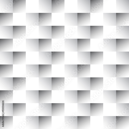 Repeating geometric tiles. Vector Black & White seamless pattern