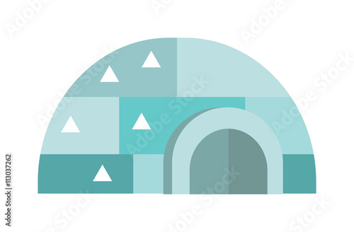 Eskimo house vector illustration.