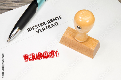 Kündigung der Riester Rente photo