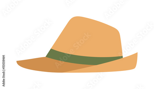 Cowboy sheriff leather hat