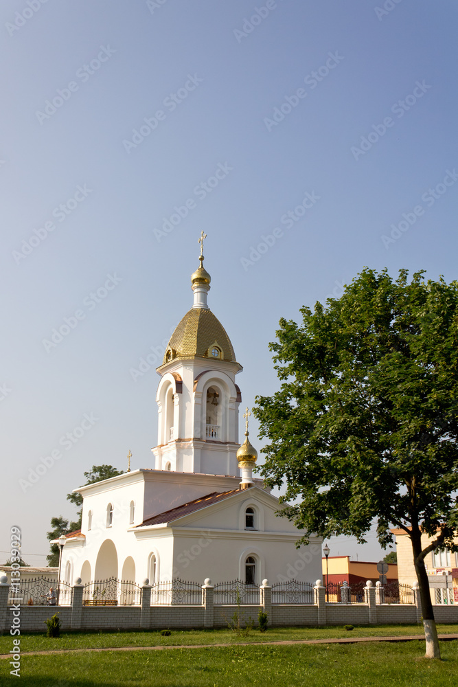 Turov, Belarus - June 28, 2013: Cathedral of Saints Cyril and Lavrenti of Turov June 28, 2013 in the town of Turov, Belarus