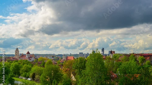 Vilnius, Lithuania, panoramic time-lapse