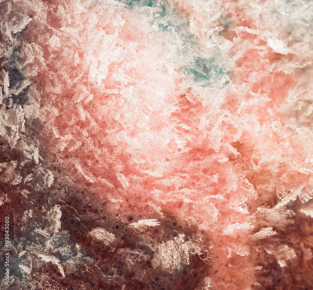 colorful ice cream with frozen surface colorful ice cream with frozen surface
