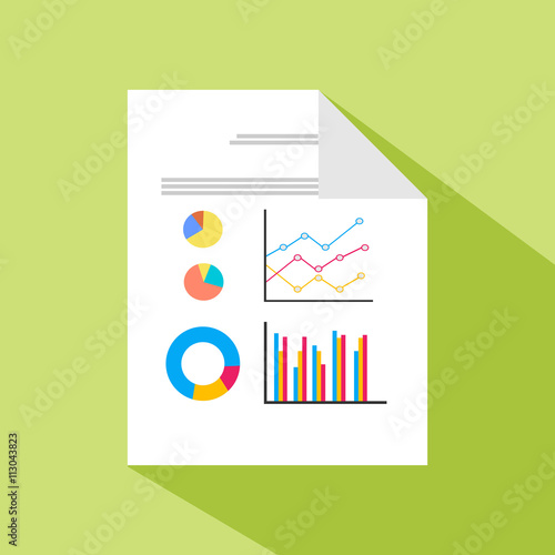 Documents icons. Report. Spreadsheet.
