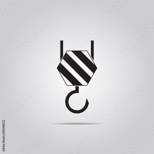 Vector icon of industrial hook