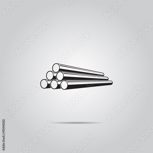 Pipe vector icon for web and mobile