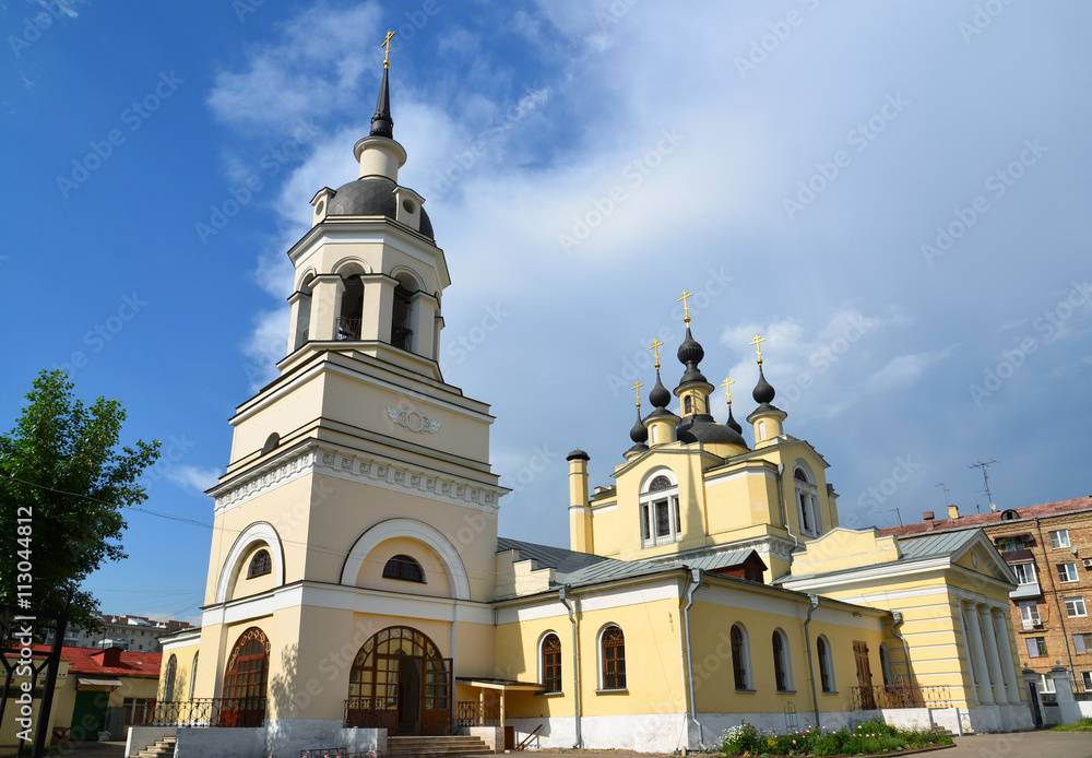 Church of Holy Virgin in the Red village in Moscow, Russia