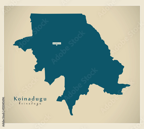 Modern Map - Koinadugu SL