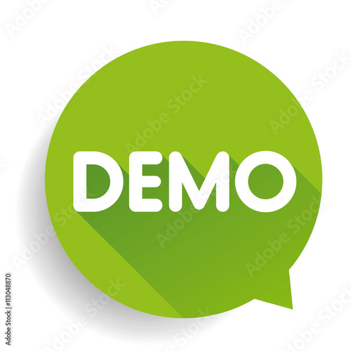 Demo button vector