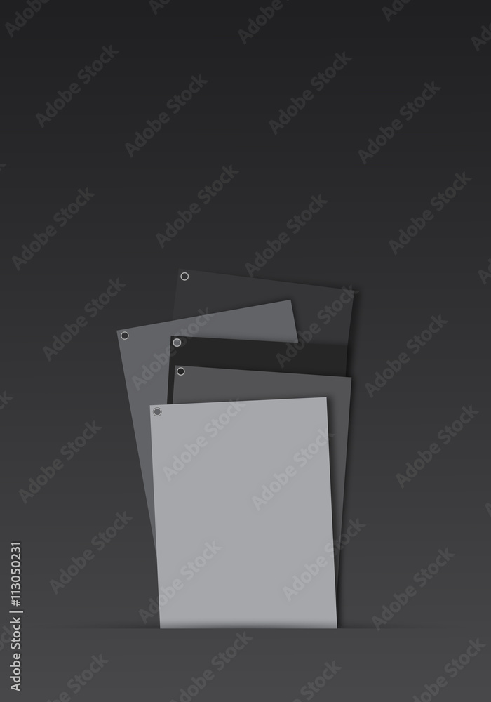 Abstract business cards spread out randomly on a dark background Abstract business cards spread out randomly on a dark background