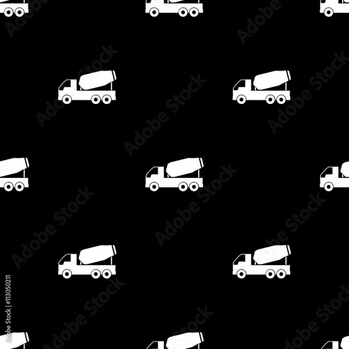 concrete mixer icon vector button logo symbol concept.