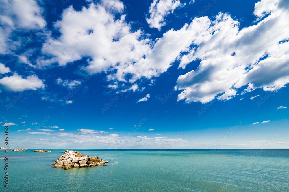 rocks on the Adriatic Riviera