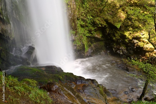 blurred image of water in the waterfall