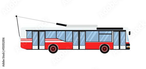 Vector illustration trolleybus.
