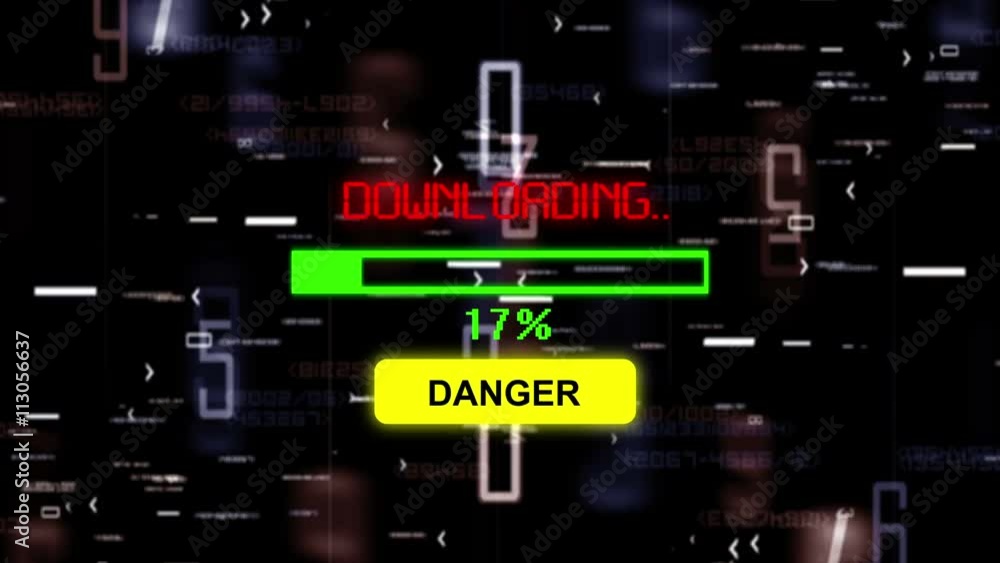Danger downloading progress bar 