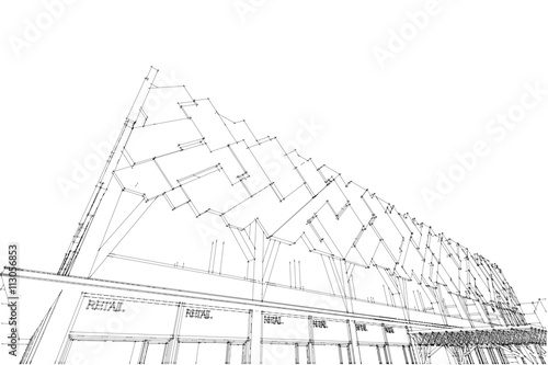 architecture abstract, architecture drawing