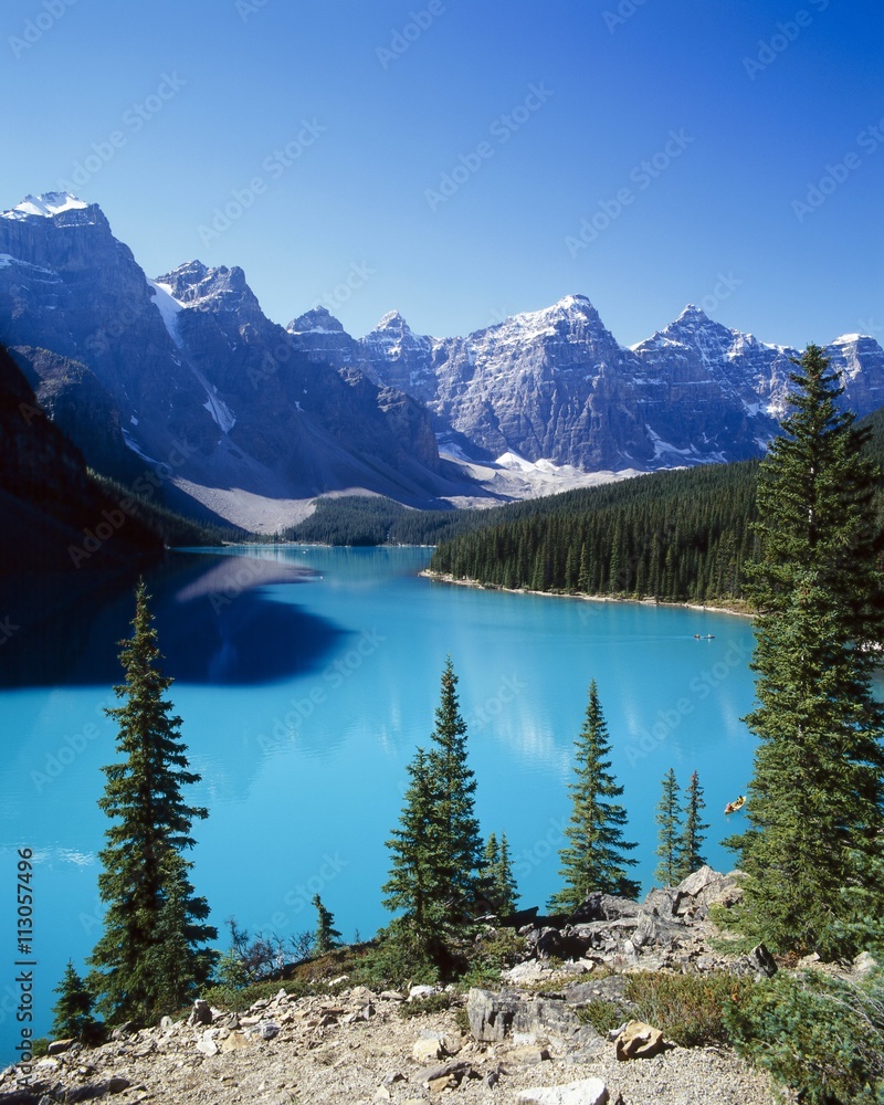 Lake Moraine, Valley of the Ten Peaks, Banff National Park, Alberta