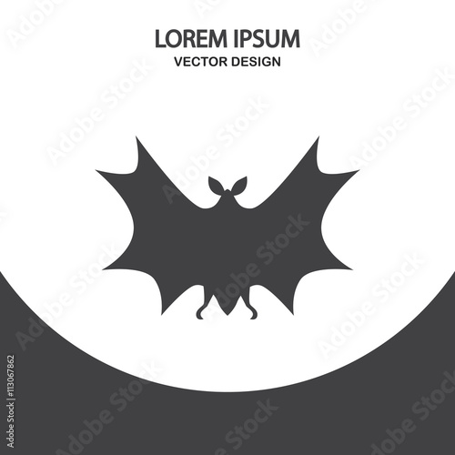 Bat icon on the background