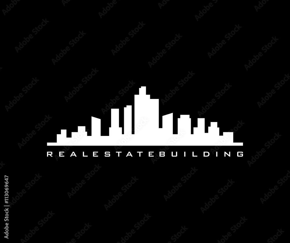 Naklejka premium Skyline logo