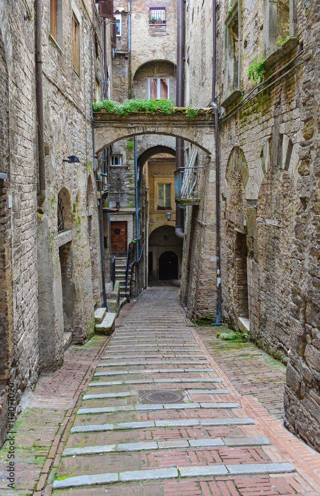 Perugia, a beautiful medieval city capital of Umbria region, central Italy