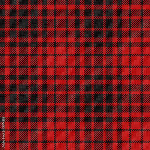 Fényképezés Flannel pattern seamless illustration