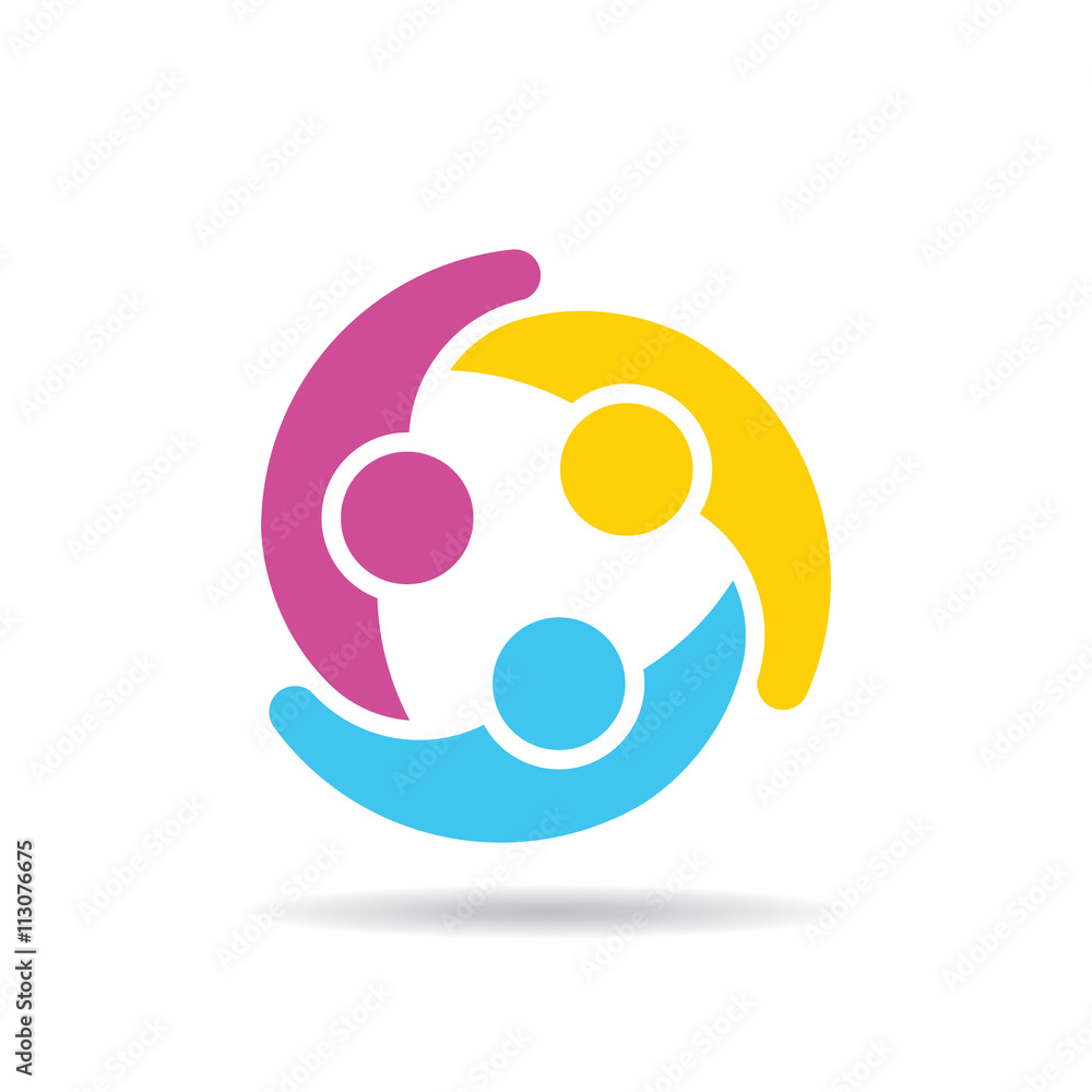 People Family logo Stock Vector | Adobe Stock