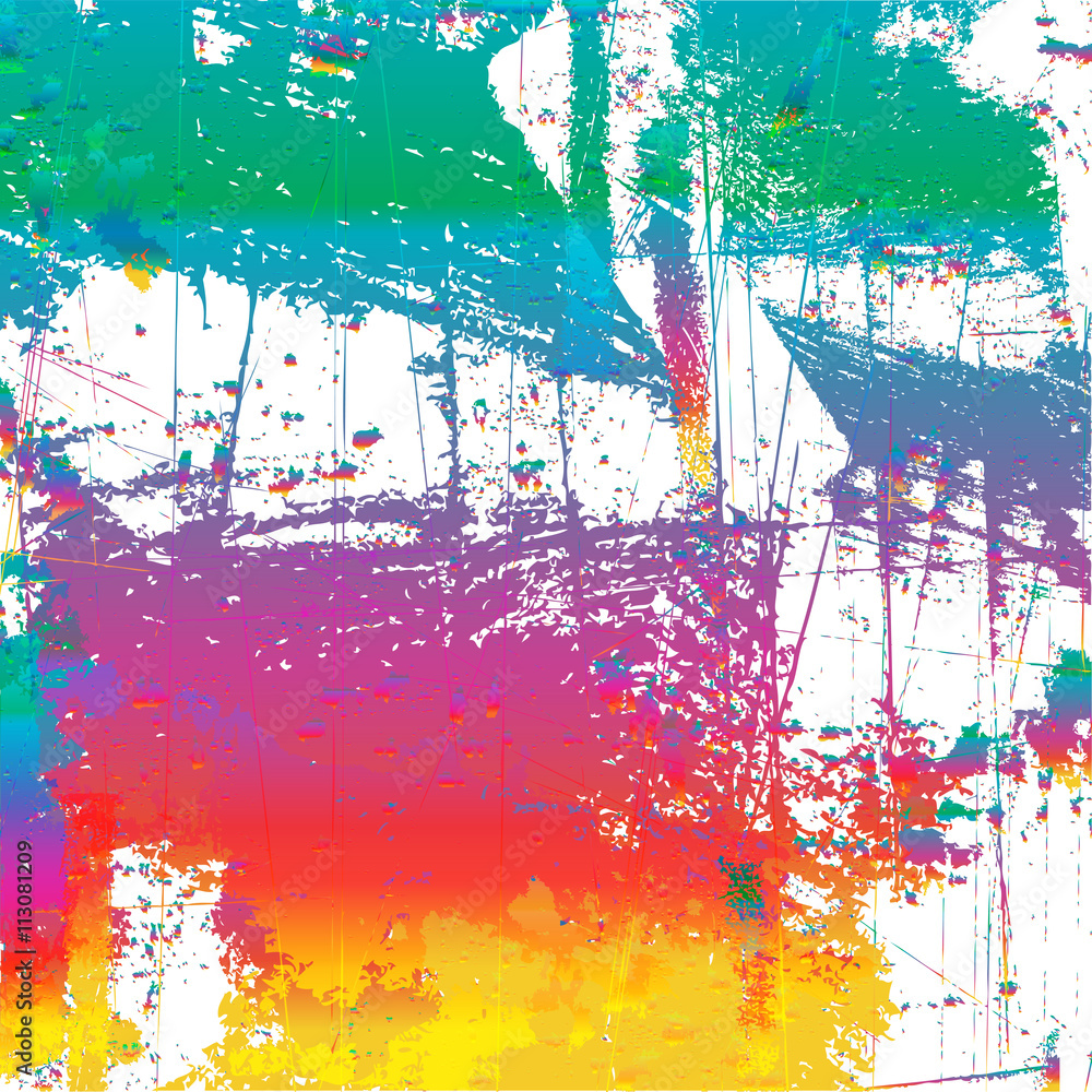 Fototapeta premium Grunge style abstract color splash background