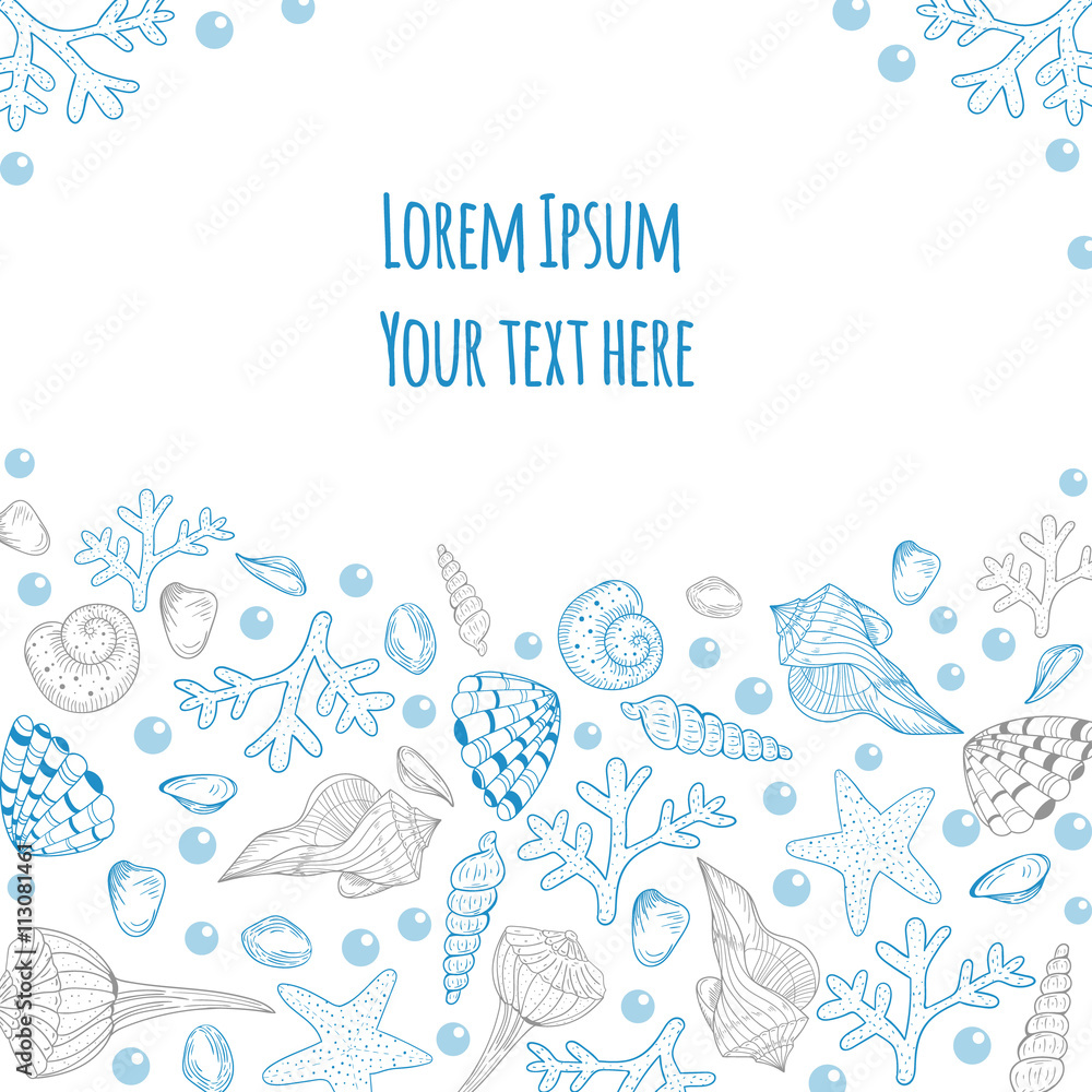 Sea and ocean design template. Vector illustration Sea and ocean design template. Vector illustration