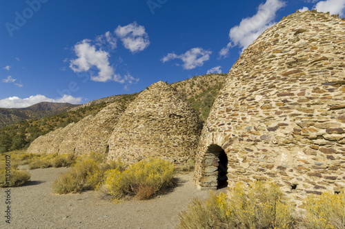 The Charcoal Kilns, bee-hive structure, designed by Swiss engineers, built by Chinese labourers in 1879, Panamint range, Emigrant Canyon Road, Death Valley National Park, California photo