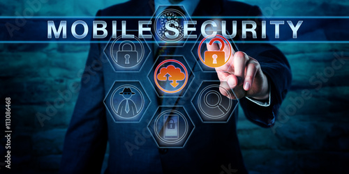Industry professional Pressing MOBILE SECURITY