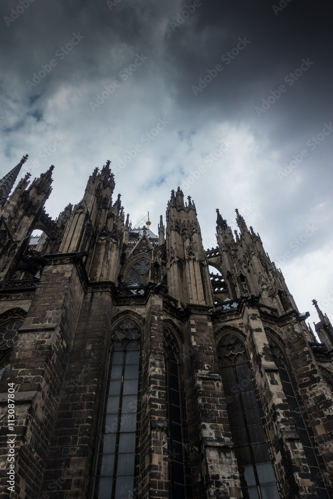 Cologne Cathedral against the sky in Germany